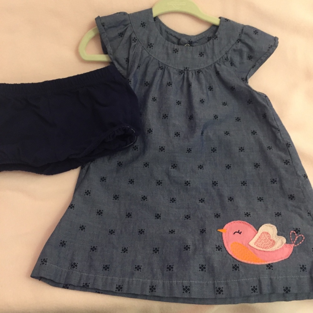 Baby  eyelet dress with bloomers